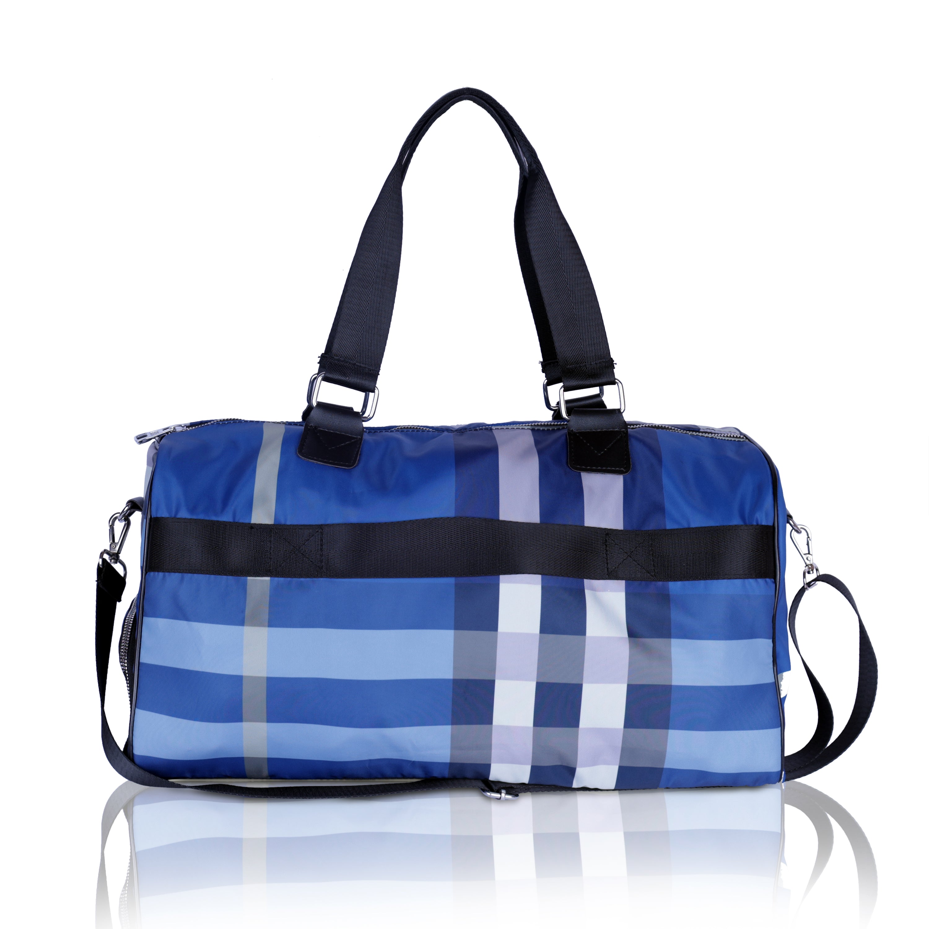 Large Checkered Travel Duffle Bag for Men & Women