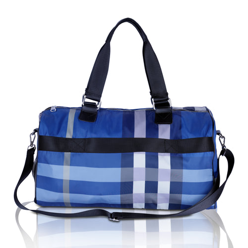 Large Checkered Travel Duffle Bag for Men & Women