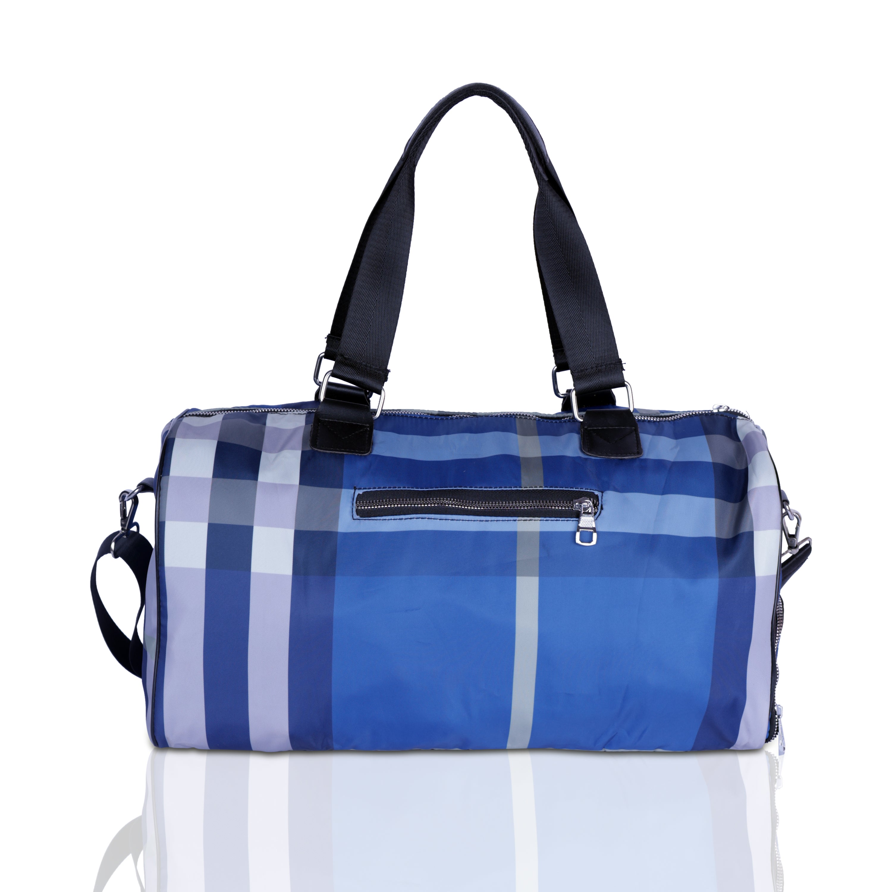 Large Checkered Travel Duffle Bag for Men & Women