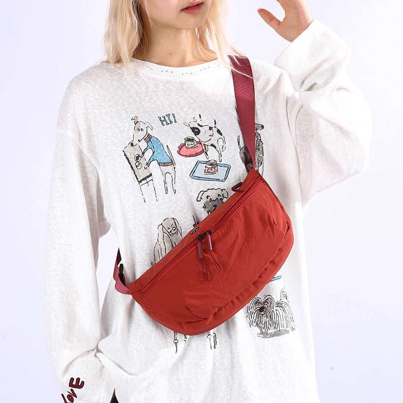 Unisex Waterproof Nylon Sling Bag